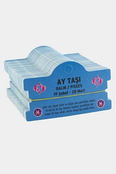 ZERO LAND MTXDPN حجر القمر - برج الحوت (183031) سوار معصم - أزرق