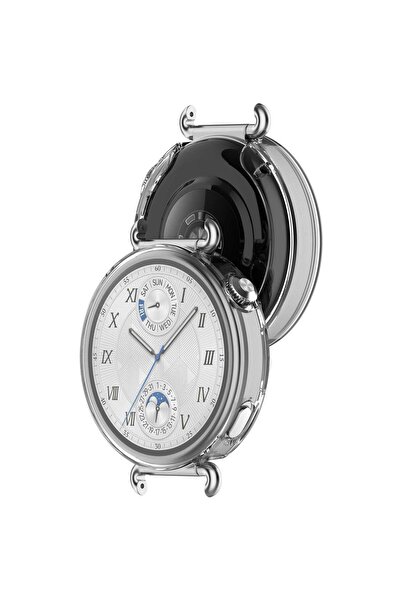 bbtech حافظة من السيليكون لهاتف هواوي واتش جي تي 6 مقاس 41 ملم وواقي شاشة 360...