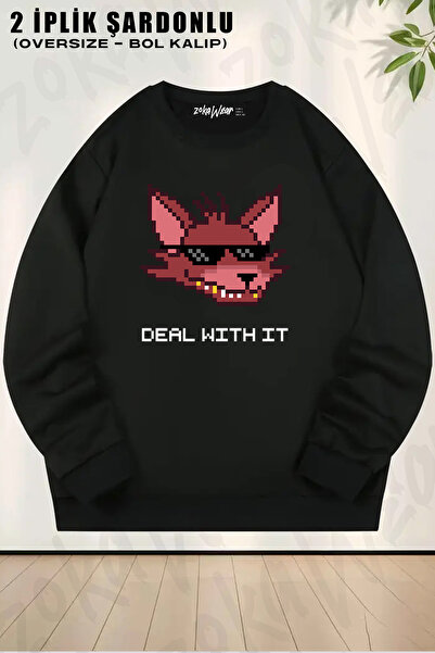ZOKAWEAR Φούτερ Unisex Loose Fit Five Nights at Freddy's, FNAF v2 με τύπωμα D...
