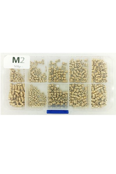 YATE10 500 Pieces M2 Laptop Female Brass Nuts Set Boxed