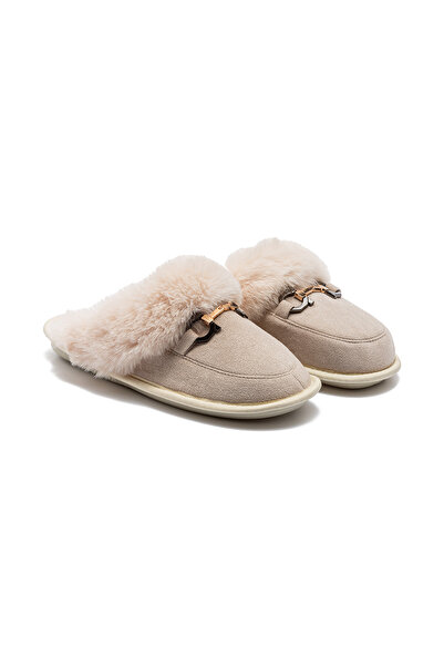 Twigy Ania Women's Buckle House Slippers Beige 37/41