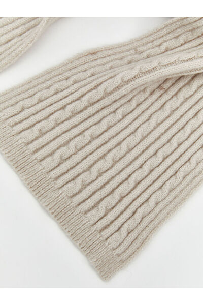 LC Waikiki Girl's Scarf and Beret with Pompom Detail