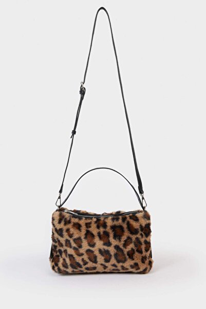 DeFacto Kadın Leopar Desenli Çapraz Çanta F1252AXNS