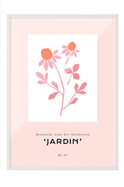 Zestia Tablou cu ramă albă, Colecția Jardin - Floare sălbatică, Poster decora...