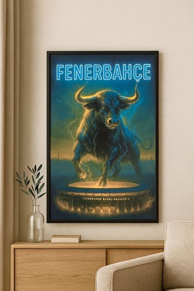 BuzzDesigns Kadıköy’ün Boğası – Fenerbahçe Poster (Çerçeveli)