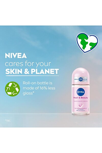 uuustore Pearl & Beauty Roll-On Deodorant for Women, 3 × 50 ml