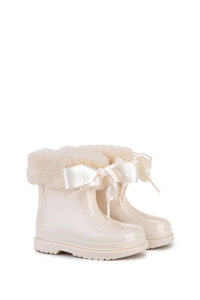 LC Waikiki W10258 BIMBI SOFT Krem Kız Çocuk Yağmur Çizmesi