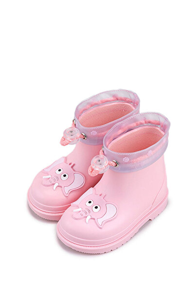 LC Waikiki W10242 BIMBI ELEFANTE Pembe Kız Çocuk Yağmur Çizmesi