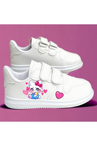 archiepet Κοριτσίστικα αθλητικά παπούτσια με στάμπα Heart Sweet Kitten και μπ...