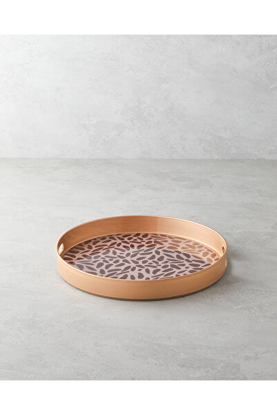 English Home Lapis PP Tepsi 33 cm Kahve – Gold