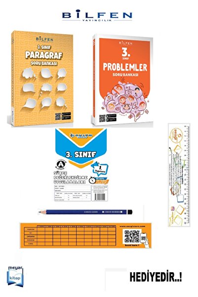Bilfen Yayıncılık Bilfen 3.Sınıf Problemler ve Paragraf Soru Bankası...HEDİYELİ