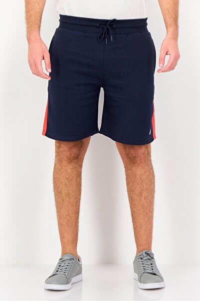 Nautica Men Regular Fit Embroidered Logo 7,5 Length Basic Shorts, Navy