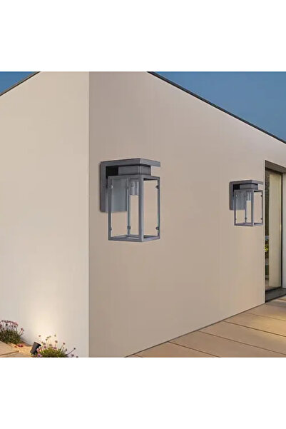 HAMER Wall Mount Gate Light Black Cover Powerful Outdoor Lighting