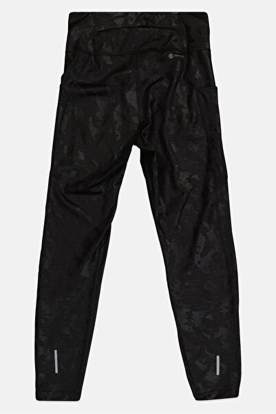 adidas Women Tight Fit Camouflage Print Running Leggings, Black