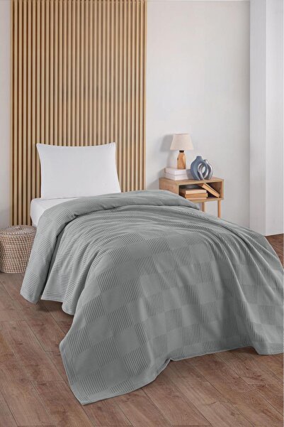 TEXTİLEGARDEN بطانية فردية بنمط الوافل، بطانية فاخرة مقاس 160*220