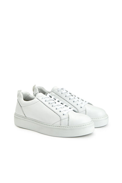 George Hogg Beyaz Erkek Deri Sneaker