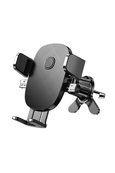 Universal Soho Car Phone Holder, Air Vent Mount, Adjustable Stem, Black