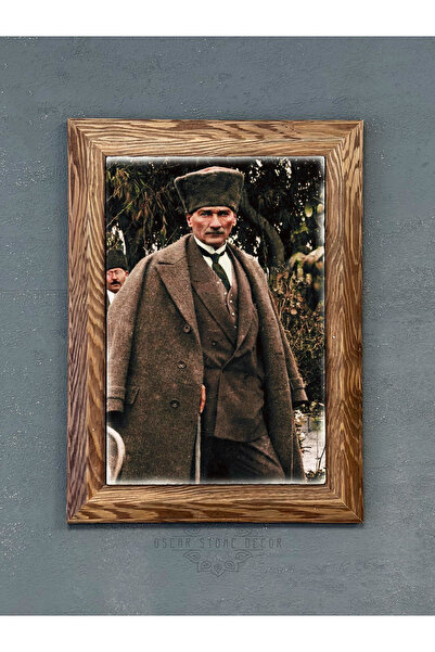FİNS STONE DECOR Masif Çerçeveli Gazi Atatürk Taş Duvar Dekoru 1921, Polatlı....
