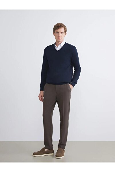 LC Waikiki Ανδρικό πλεκτό πουλόβερ με λαιμόκοψη σε σχήμα V (W5)