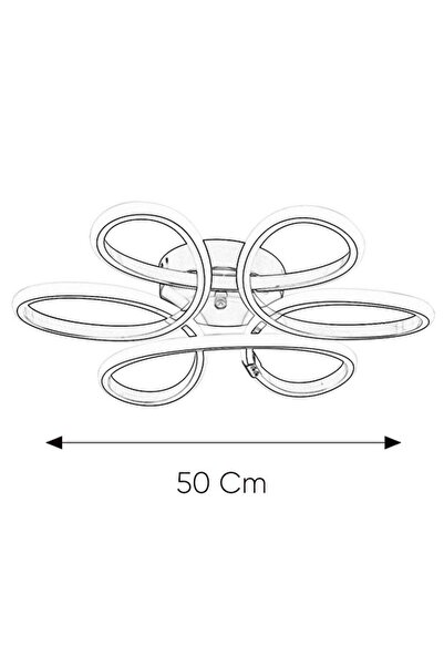 Capella Aydınlatma Elvis Modern Sarkıt 3 Renk Işık Avize Salon Mutfak Oda Hol Ledli Avize