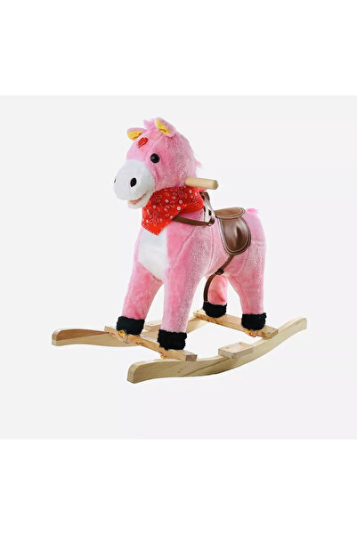 Sultan Calut Balansoar De Plus Roz cu Pete ,Canta , 60 cm