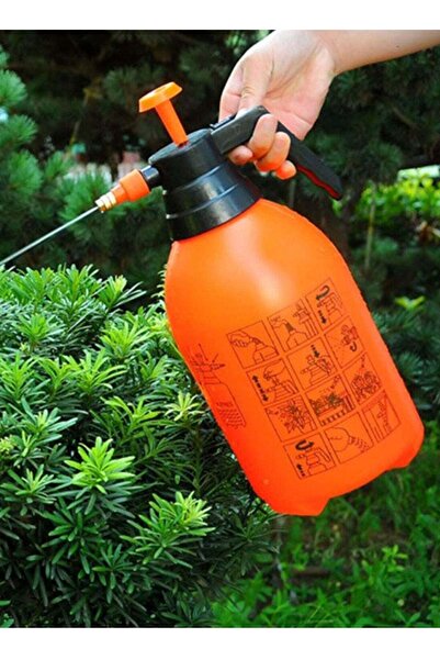 Twinkle Mart زجاجة رذاذ للحديقة سعة 2 لتر - برتقالية، بخاخ مضخة متعدد الأوضاع