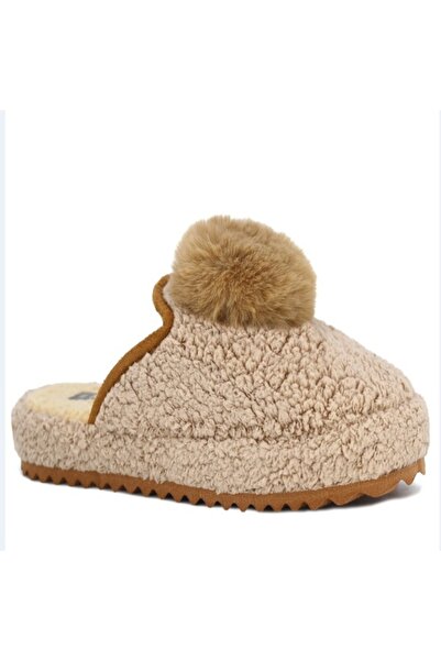 Auris Winter Women's House Slippers – Plush Design with Pompoms, Soft and Non...