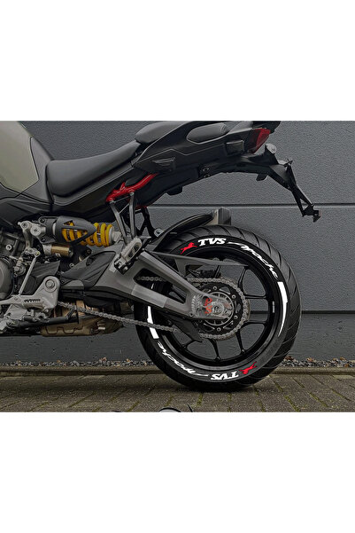 Performance Stickers TVS Apache + Şerit Motosiklet Lastik Sticker Seti 15-19i...
