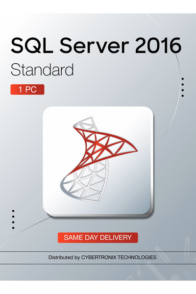 MICROSOFT SQL Server 2016 Standard 1PC | Digital License | SAME DAY DELIVERY