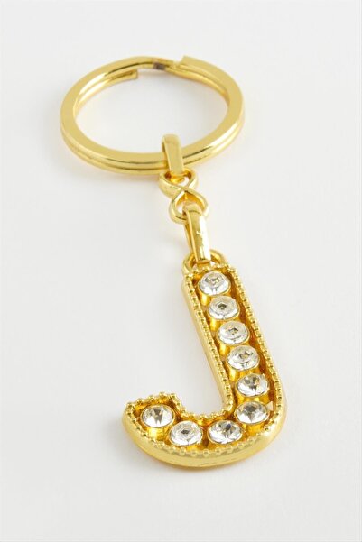 ZERO LAND MTXDPN Κίτρινο Χρώμα Πέτρα (152922) Μπρελόκ με γράμμα-J