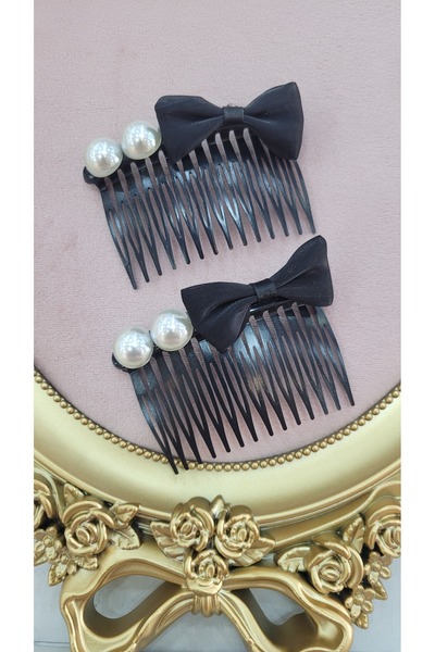 GÜLPEŞE 2 Pack Special Design Comb Buckle Skt-484