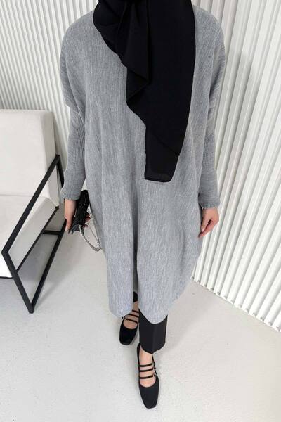 Melike Tatar Μακρύ πλεκτό τουνίκ 70-2096