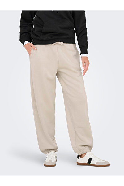 ONLY Onlbest Life Cuff Pant Swt Noos Women's Gray Sweatpants - 15357504