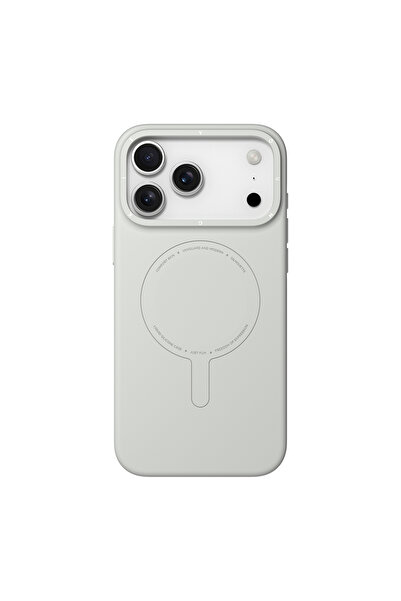 Youngkit iPhone 17 Pro Max Uyumlu Kılıf M-Safe Şarj Özellikli Morandi Serisi Kapak Gri