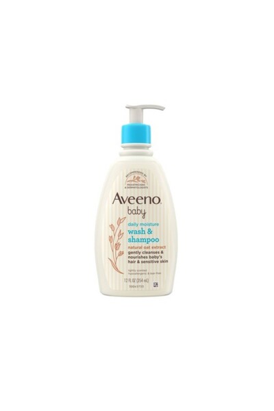Aveeno Baby أفينو شامبو وغسول للأطفال للترطيب اليومي بعطر خفيف 354مل