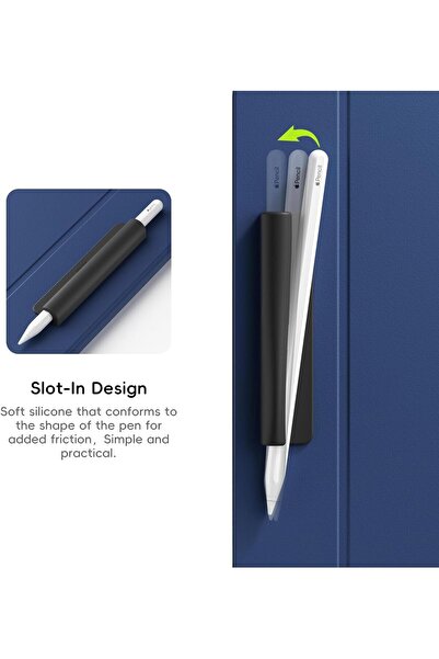 Yelajoy حامل أقلام سيليكون، متوافق مع قلم Apple Pencil من الجيل الأول والثاني، لاصق قوي لجهاز iPad