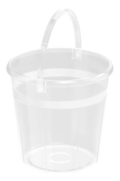Cosmoplast دلو بلاستيكي دائري سعة 20 لترًا، أبعاده 34 × 34 × 30 سم (شفاف)