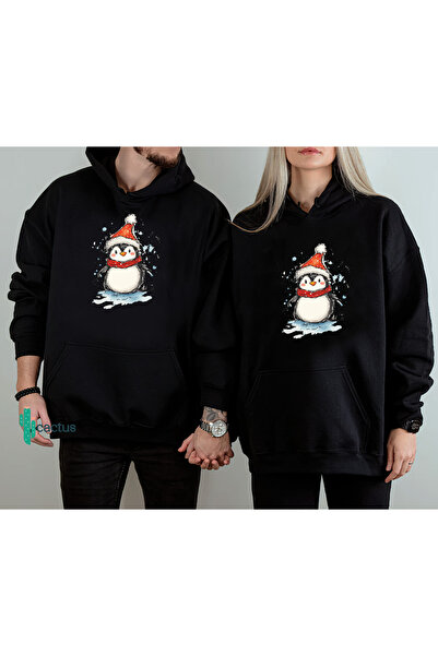 CACTUS COLLECTION με κουκούλα Φούτερ Unisex Hoodie 3 νήματα από βαμβάκι O oversized Penguin