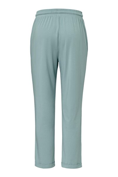Tchibo Women Plain Drawstring Sleepwear Bottom, Teal Green