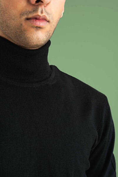 bombe Чоловічий светр з вузьким кроєм і коміром-стійкою