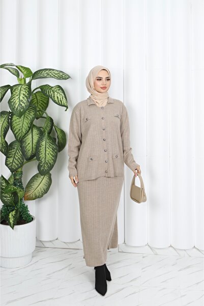 NİSUM MODA ΣΕΤ ΠΛΕΚΤΟ ΜΕ ΠΕΤΑΛΟΥΔΑ ΚΑΙ ΦΟΥΣΤΑ