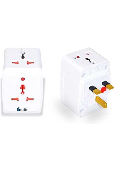 Melfi 3-Way UK Plug Adapter BS1362 Fused Multi Plug Extension (3 Socket)
