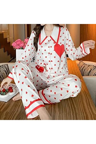 Margoun Printing Pajamas Sets Sleepwear Home Clothes 2Pcs MG12