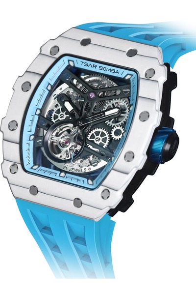 Tsar Bomba Mens Watch TB8208CF-06, Automatic, 44mm, 5ATM