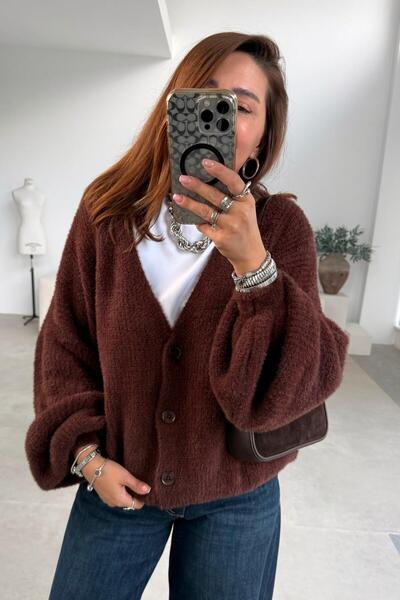 ELVAN TOLON Brown Soft Cardigan