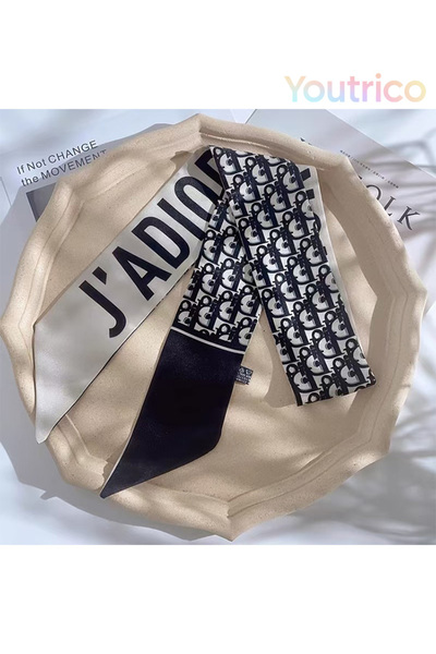 Youtrico وشاح نسائي صغير طويل، إكسسوار ملابس، عصابة رأس مضفرة، ربطة عنق