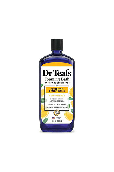 Dr Teals حمام دكتور تيلز الرغوي مع ملح إبسوم النقي وبلسم الليمون البريبايوتيك...