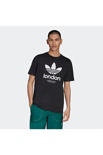 adidas Gt7413 Citytrefoil Ldn Men's Sports T-Shirt Black