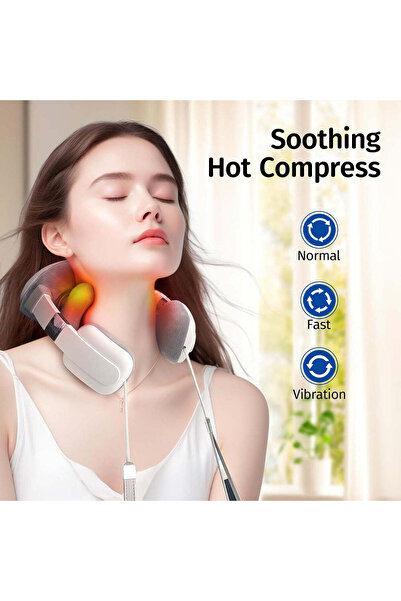 Generic Portable Electric Kneading Neck Massager - Cordless Neck Massager with Heat