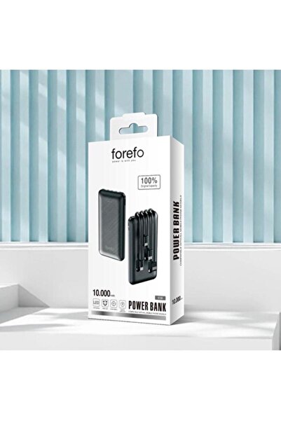 FOREFO TMR 10.000 MAH 3İN 1 POWER BANK HIZLI ŞARJ DESTEKLİ